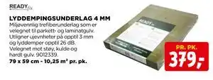 jem & fix LYDDEMPINGSUNDERLAG 4 MM tilbud