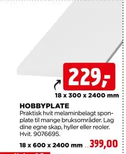 jem & fix HOBBYPLATE tilbud