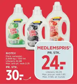 Meny Biotex tilbud