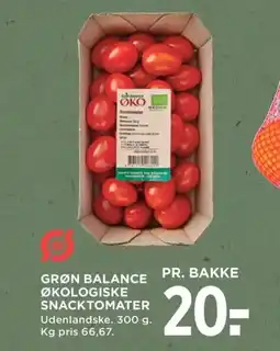 Meny GRØN BALANCE Økologiske snacktomater tilbud