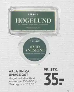 Meny ARLA Unika umage ost tilbud