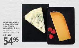 Meny Ulvedal knas, rød cheddar 50+ eller himmelblå 60+ tilbud