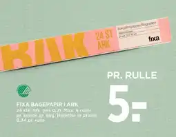 Meny FIXA Bagepapir i ark tilbud