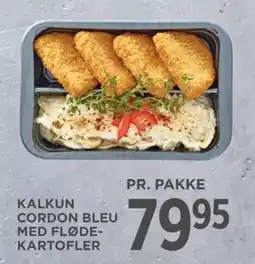 Meny Kalkun cordon bleu med fløde- kartofler tilbud