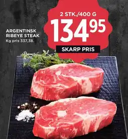 Meny Argentinsk ribeye steak tilbud