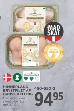 Meny HIMMERLAND Brystfilet af dansk kylling tilbud