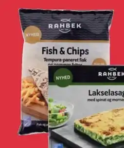 Meny RAHBEK Fish & chips tilbud