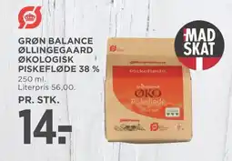 Meny GRØN BALANCE Øllingegaard økologisk piskefløde 38 % tilbud