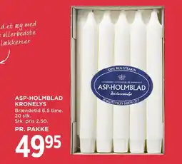 Meny ASP-HOLMBLAD Kronelys tilbud