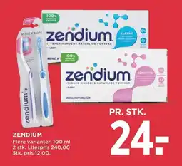Meny ZENDIUM tilbud