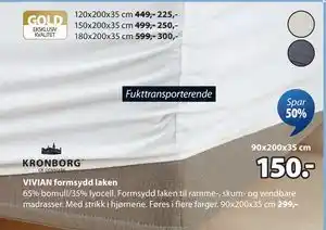 JYSK VIVIAN formsydd laken tilbud