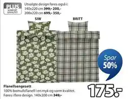 JYSK Flanellsengesett tilbud