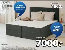 JYSK SKOLLA STORAGE kontinentalseng grå-40 tilbud