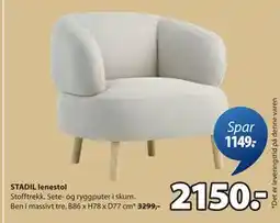 JYSK STADIL lenestol tilbud