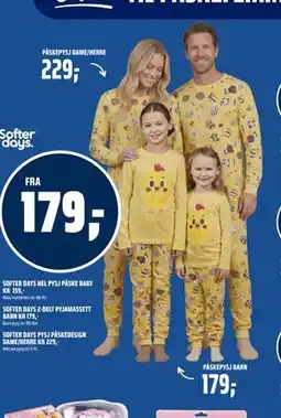 Coop Obs SOFTER DAYS 2-DELT PYJAMASSETT BARN tilbud