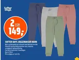 Coop Obs SOFTER DAYS JOGGEBUKSER BARN tilbud