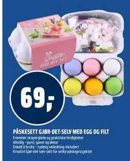 Coop Obs PÅSKESETT GJØR-DET-SELV MED EGG OG FILT tilbud