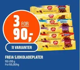 Coop Obs FREIA SJOKOLADEPLATER tilbud