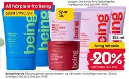 Rusta All hårpleie fra Being tilbud