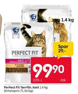 Rusta Perfect Fit Tørrfôr, katt tilbud