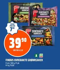 Coop Obs FINDUS OVNSBAKTE GRØNNSAKER tilbud