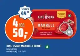 Coop Obs KING OSCAR MAKRELL I TOMAT tilbud