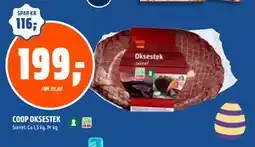 Coop Obs COOP OKSESTEK tilbud