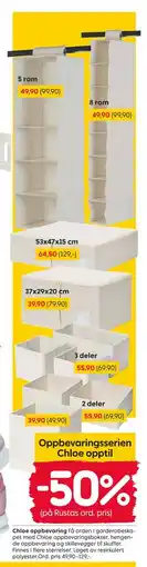 Rusta Oppbevaringsserien Chloe tilbud