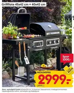 Rusta Gass- og kullgrill Combi, Medlemspris tilbud