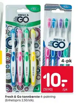Rusta Fresh & Go tannbørste tilbud