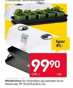 Rusta Minidrivhus tilbud