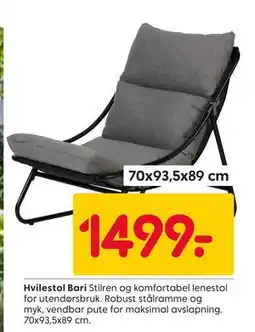 Rusta Hvilestol Bari tilbud