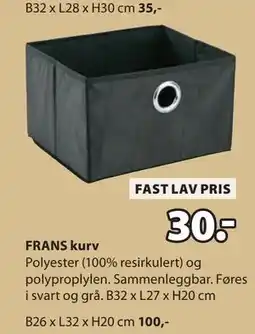 JYSK FRANS kurv tilbud