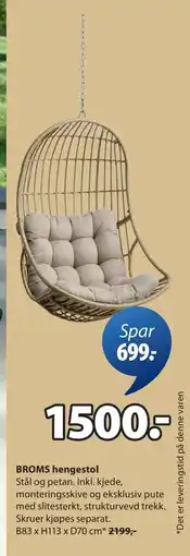 JYSK BROMS hengestol tilbud