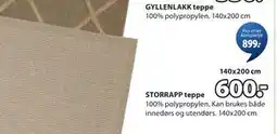 JYSK STORRAPP teppe tilbud