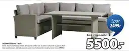 JYSK AGERMOSE bord + sofa tilbud