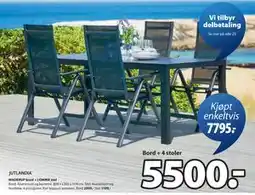JYSK MADERUP bord + LOMMA stol tilbud
