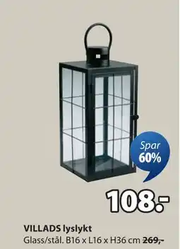 JYSK VILLADS lyslykt tilbud