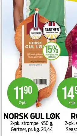 Kiwi NORSK GUL LØK tilbud