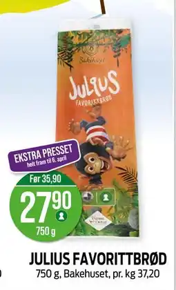 Kiwi JULIUS FAVORITTBRØD tilbud