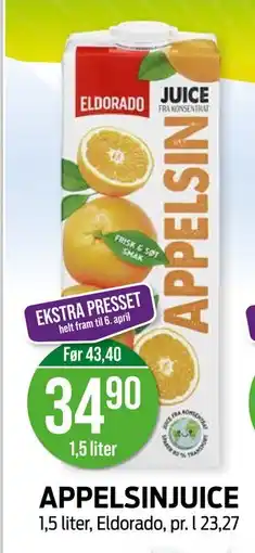 Kiwi APPELSINJUICE tilbud