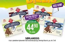 Kiwi SØRLANDSIS tilbud