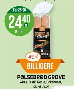 Kiwi PØLSEBRØD GROVE tilbud