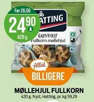 Kiwi MØLLEHJUL FULLKORN tilbud