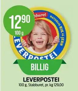 Kiwi LEVERPOSTEI tilbud