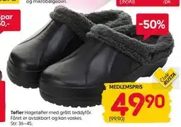 Rusta Tøfler, Medlemspris tilbud