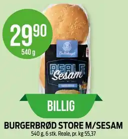Kiwi BURGERBRØD STORE M/SESAM tilbud
