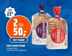 Coop Obs COOP FAVORITTBRØD tilbud