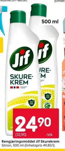 Rusta Rengjøringsmiddel Jif Skurekrem tilbud