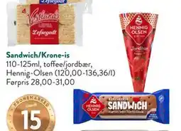 Jacobs Sandwich/Krone-is tilbud